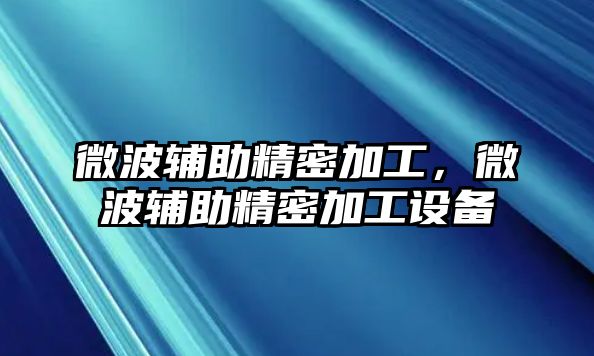 微波輔助精密加工，微波輔助精密加工設(shè)備