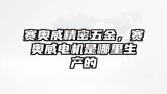 賽奧威精密五金，賽奧威電機是哪里生產(chǎn)的