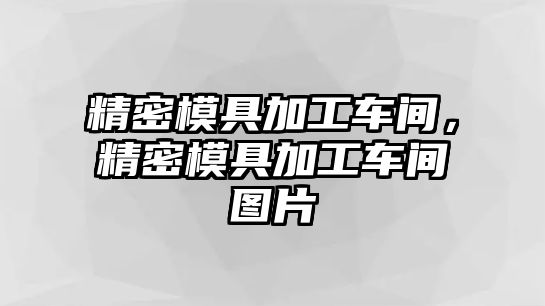 精密模具加工車間，精密模具加工車間圖片