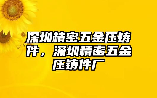 深圳精密五金壓鑄件，深圳精密五金壓鑄件廠