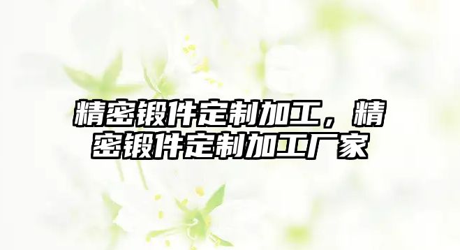 精密鍛件定制加工，精密鍛件定制加工廠家