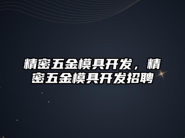 精密五金模具開發(fā)，精密五金模具開發(fā)招聘