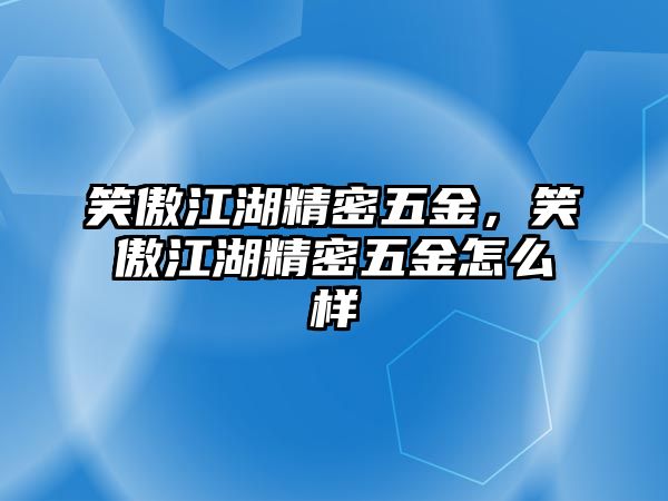 笑傲江湖精密五金，笑傲江湖精密五金怎么樣