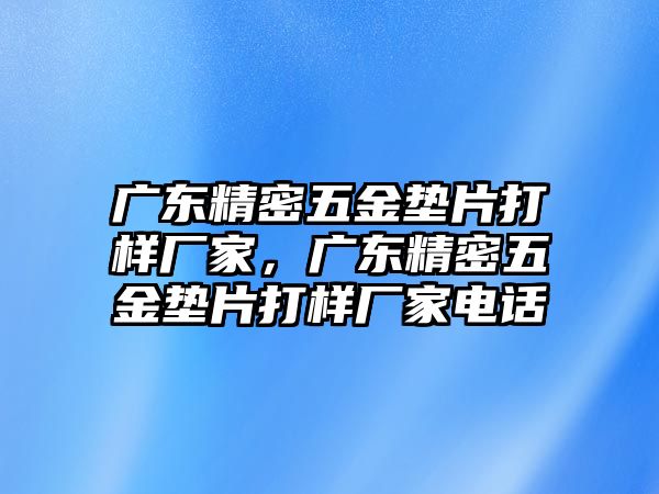 廣東精密五金墊片打樣廠家，廣東精密五金墊片打樣廠家電話