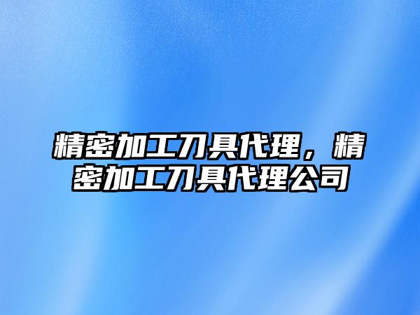 精密加工刀具代理，精密加工刀具代理公司