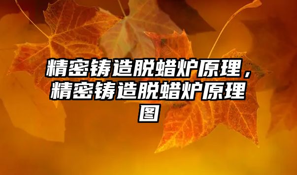 精密鑄造脫蠟爐原理，精密鑄造脫蠟爐原理圖