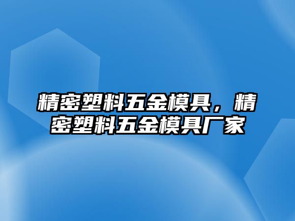 精密塑料五金模具，精密塑料五金模具廠家