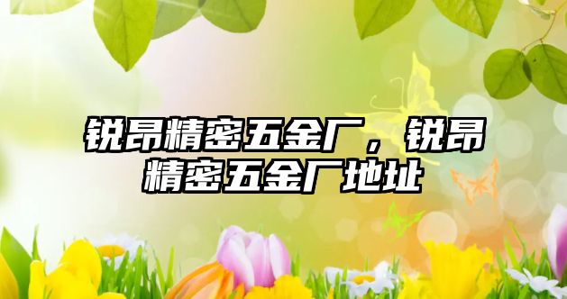 銳昂精密五金廠，銳昂精密五金廠地址