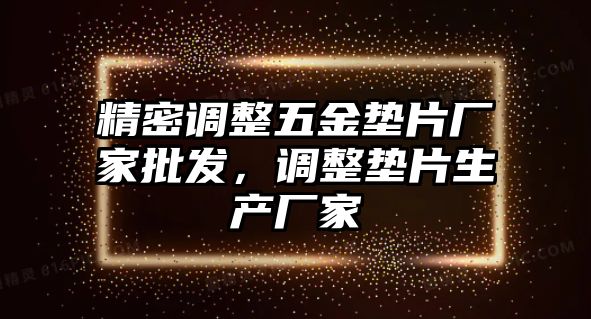 精密調(diào)整五金墊片廠家批發(fā)，調(diào)整墊片生產(chǎn)廠家