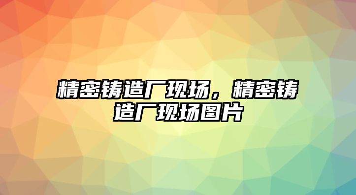 精密鑄造廠現場，精密鑄造廠現場圖片