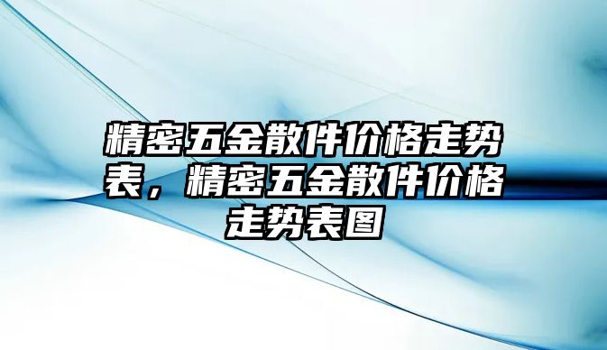 精密五金散件價(jià)格走勢表，精密五金散件價(jià)格走勢表圖