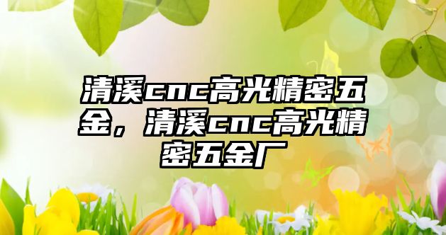 清溪cnc高光精密五金，清溪cnc高光精密五金廠