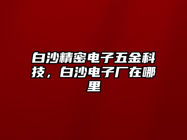 白沙精密電子五金科技，白沙電子廠在哪里