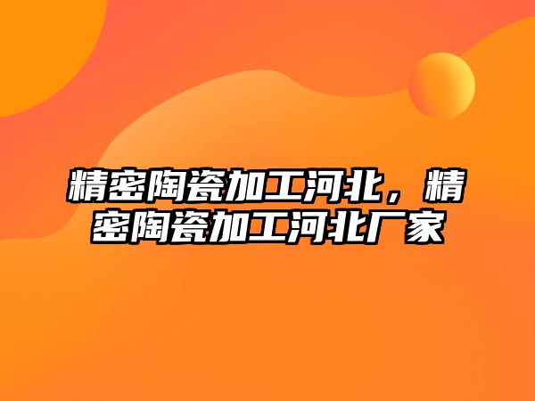 精密陶瓷加工河北，精密陶瓷加工河北廠家