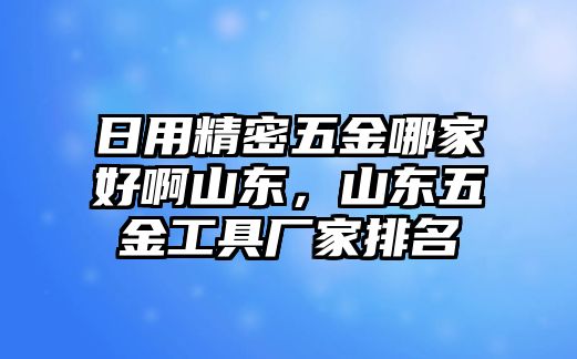 日用精密五金哪家好啊山東，山東五金工具廠家排名