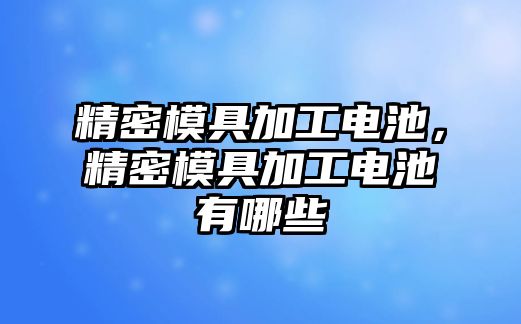 精密模具加工電池，精密模具加工電池有哪些