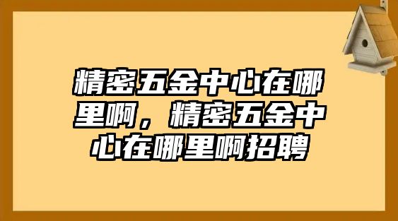 精密五金中心在哪里啊，精密五金中心在哪里啊招聘